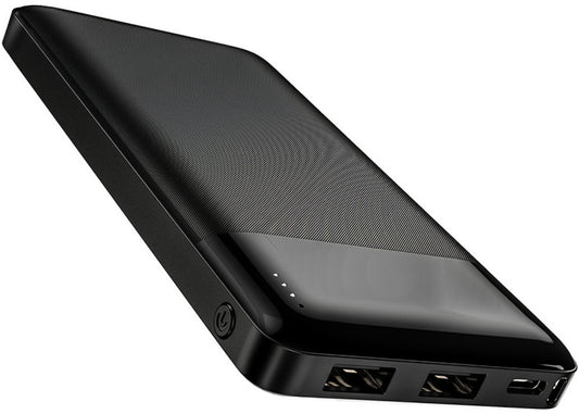HOCO J72 külső akkumulátor, 10000mAh, 10W, 2 x USB-A, Fekete