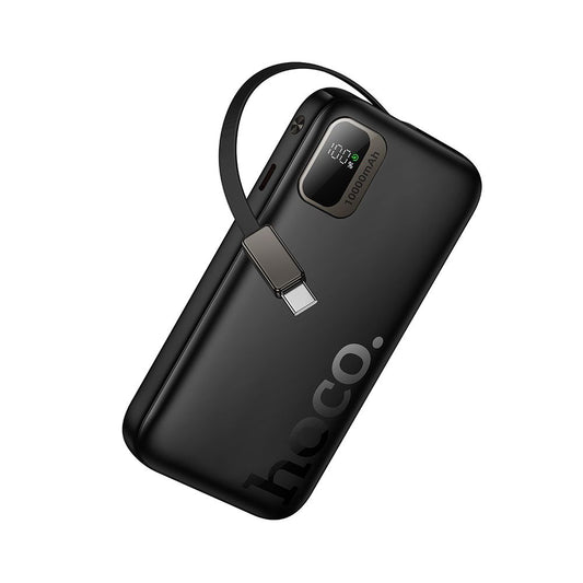 HOCO Q51 külső akkumulátor, 10000mAh, 20W, PD, 2 x USB-C, Fekete