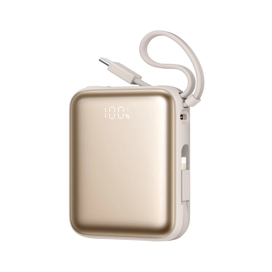 Joyroom JR-PBF27 külső akkumulátor, 10000mAh, 22.5W, PD, 1 x Lightning - 2 x USB-C, Arany