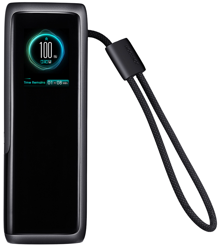 Joyroom PODIX PR70 külső akkumulátor, 25000 mAh, 240 W, QC + PD, 1 x USB-A – 3 x USB-C, fekete
