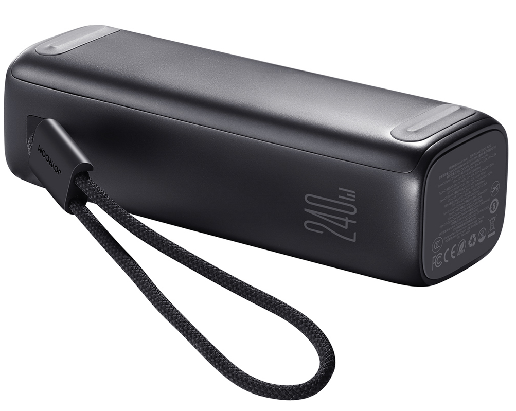 Joyroom PODIX PR70 külső akkumulátor, 25000 mAh, 240 W, QC + PD, 1 x USB-A – 3 x USB-C, fekete