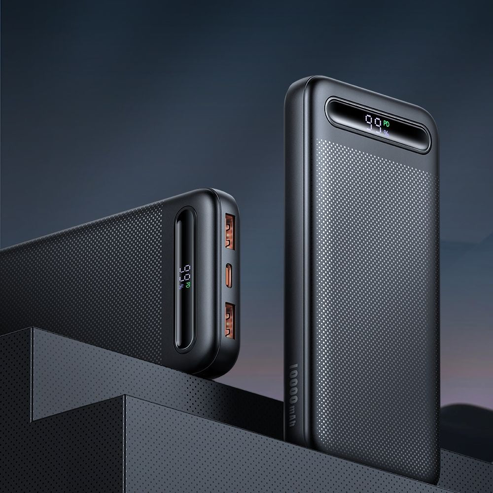 McDodo MC-3881 Star külső akkumulátor, 10000mAh, 22.5W, QC + PD, 2 x USB-A - 1 x USB-C, fekete