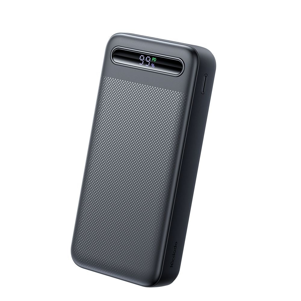 Külső akkumulátor McDodo MC-3891 Star, 20000mAh, 22.5W, QC + PD, 2 x USB-A - 1 x USB-C, Fekete