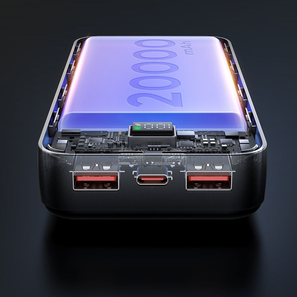 Külső akkumulátor McDodo MC-4230, 20000mAh, 22.5W, QC + PD, 2 x USB-A - 1 x USB-C, Fekete