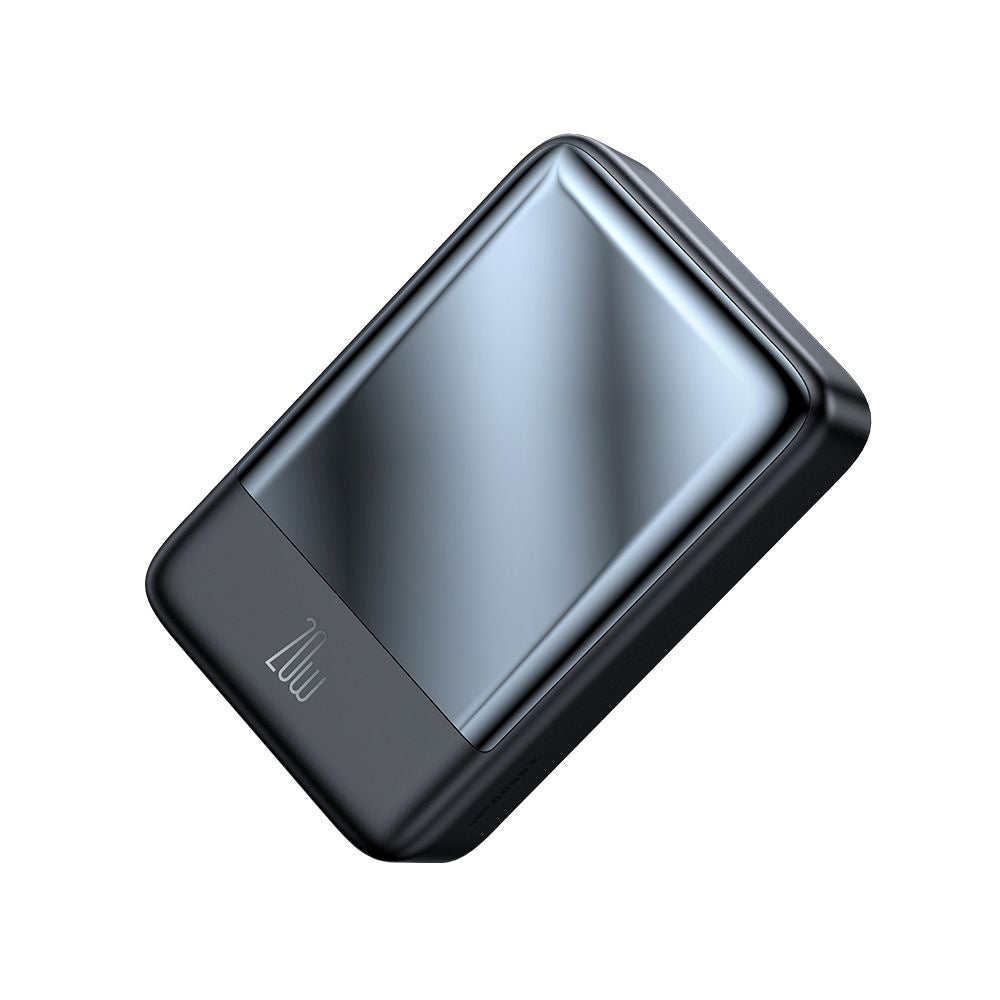 McDodo MC-5021 Ambilight vezeték nélküli külső akkumulátor, 20000mAh, 20W, PD + FQI, 1 x QI - 1 x USB-C, fekete