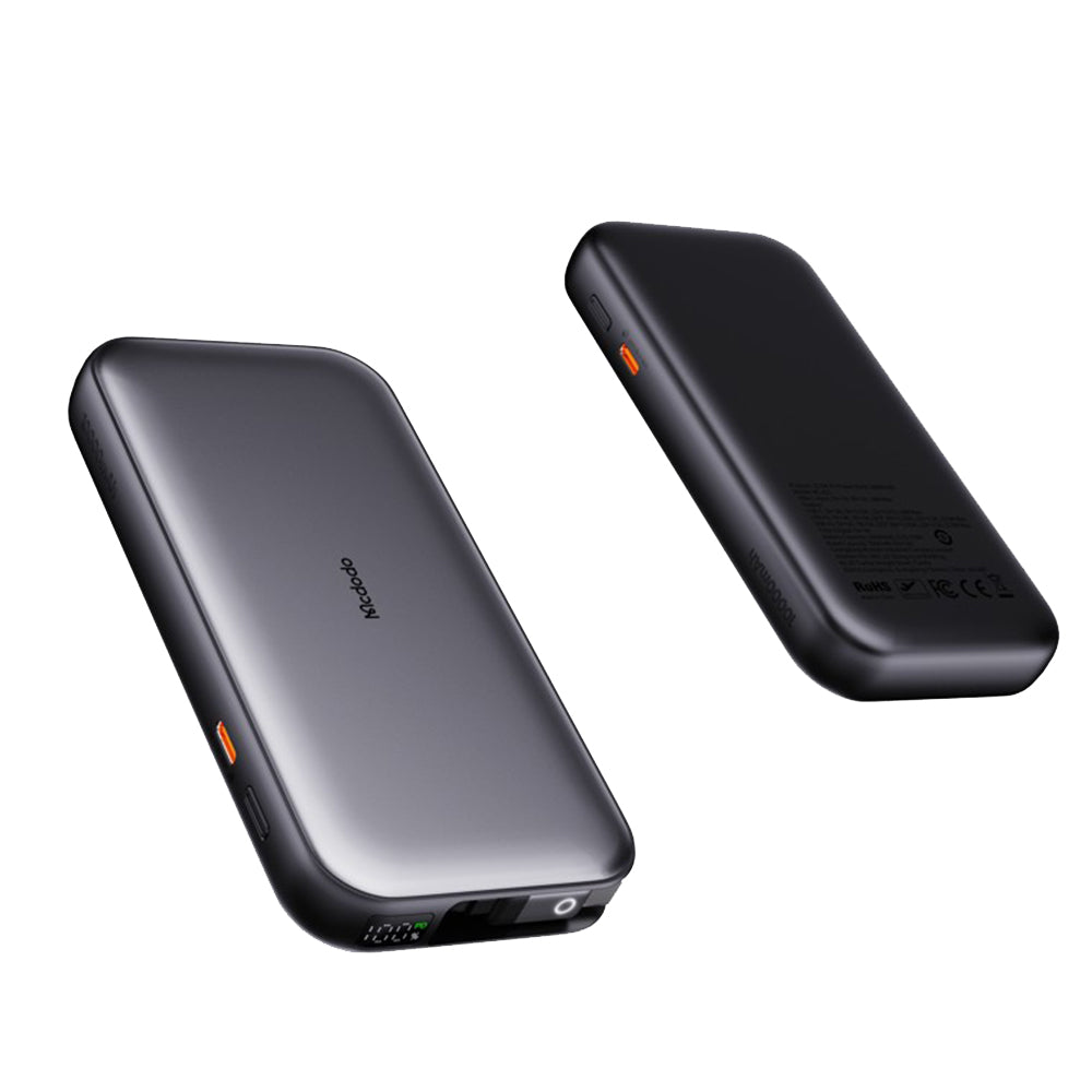 McDodo MC-5920 MetaFree külső akkumulátor, 10000mAh, 45W, PD, 2 x USB-C, Szürke