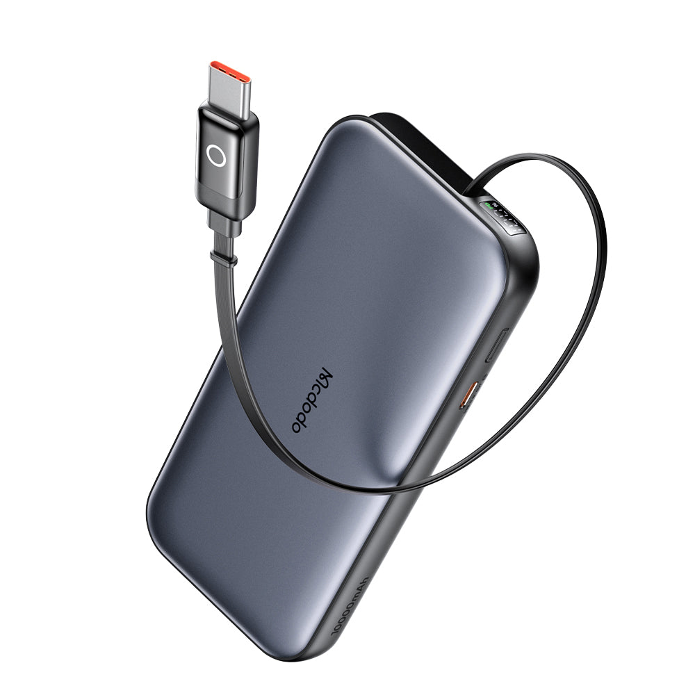 McDodo MC-5920 MetaFree külső akkumulátor, 10000mAh, 45W, PD, 2 x USB-C, Szürke