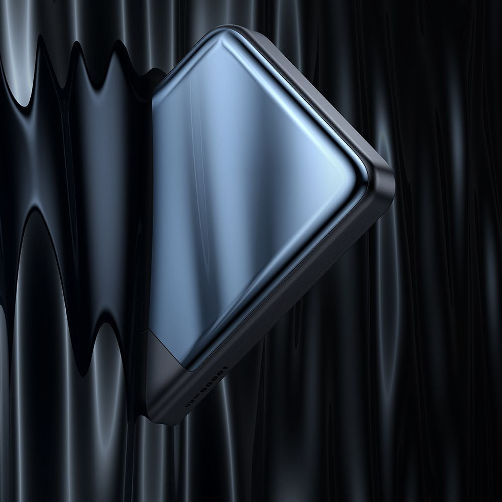 McDodo MC-5931 Ambilight vezeték nélküli külső akkumulátor, 10000mAh, 30W, PD + FQI, 1 x QI - 1 x USB-C, Fekete