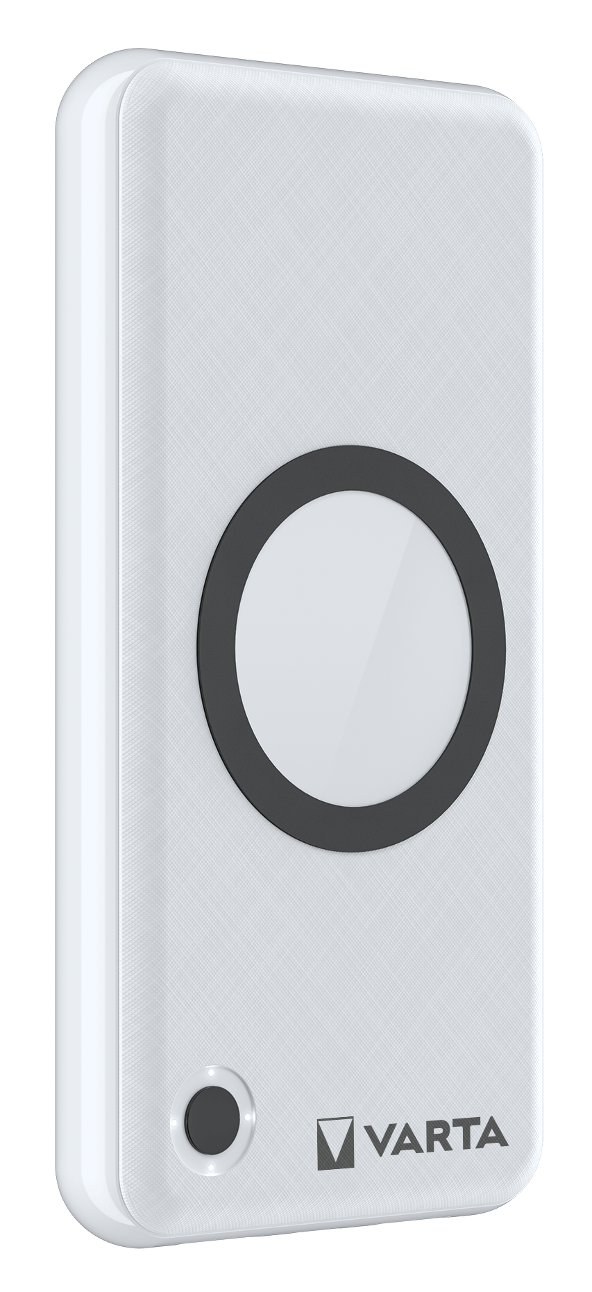 Varta Energy vezeték nélküli külső akkumulátor, 15000mAh, 18W, QC + PD + FQI, 1 x QI - 1 x USB-C - 2 x USB-A, fehér színű