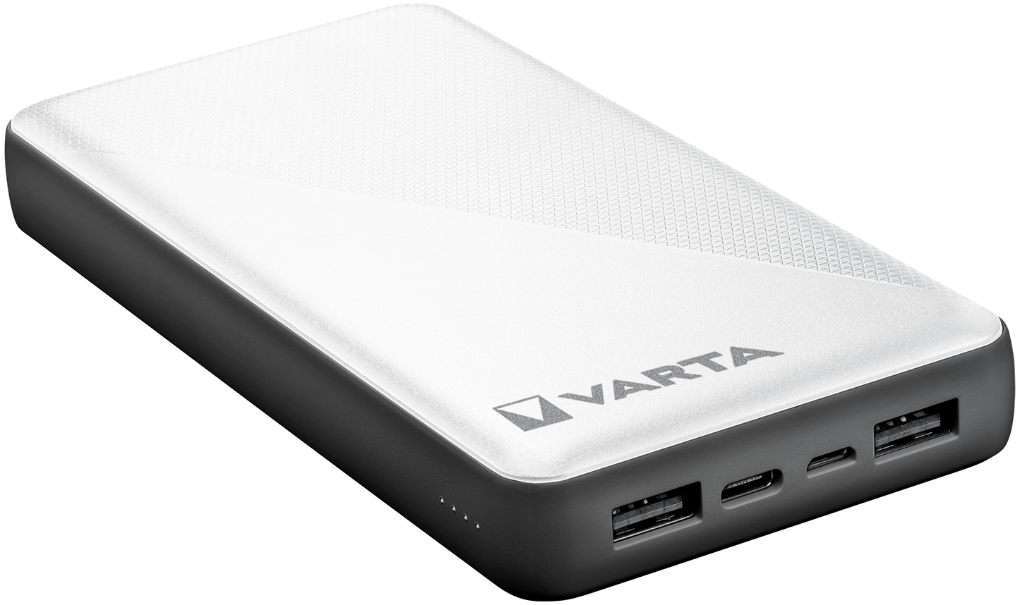 Varta Energy külső akkumulátor, 20000mAh, 15W, 2 x USB-A - 1 x USB-C, fehér