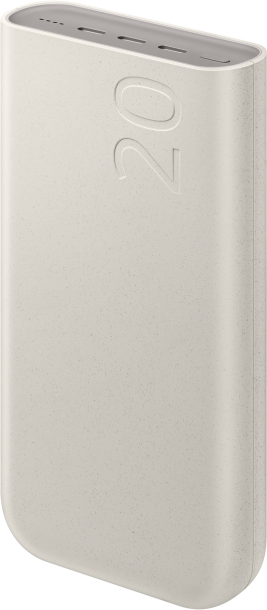 Samsung külső akkumulátor, 20000mAh, 45W, PD, 3 x USB-C, bézs EB-P4520XUEGEU