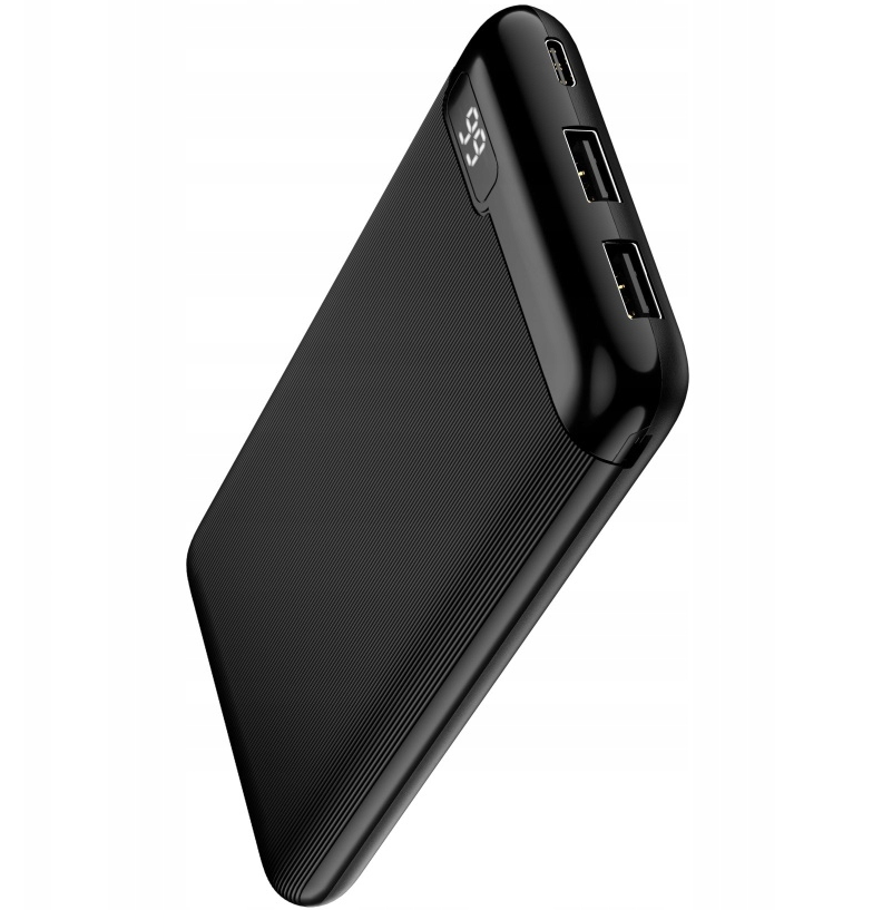 Setty SPBL-10 külső akkumulátor, 10000mAh, 10W, 2 x USB-A, fekete