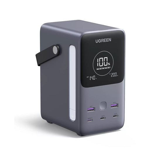 UGREEN PB770 külső akkumulátor, 48000mAh, 300W, QC + PD, 2 x USB-A - 3 x USB-C, szürke