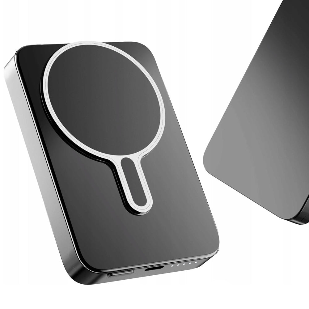 Vezeték nélküli külső akkumulátor 3MK MagSnap Go, 10000mAh, 20W, PD + FQI, 1 x QI - 1 x USB-C, Szürke