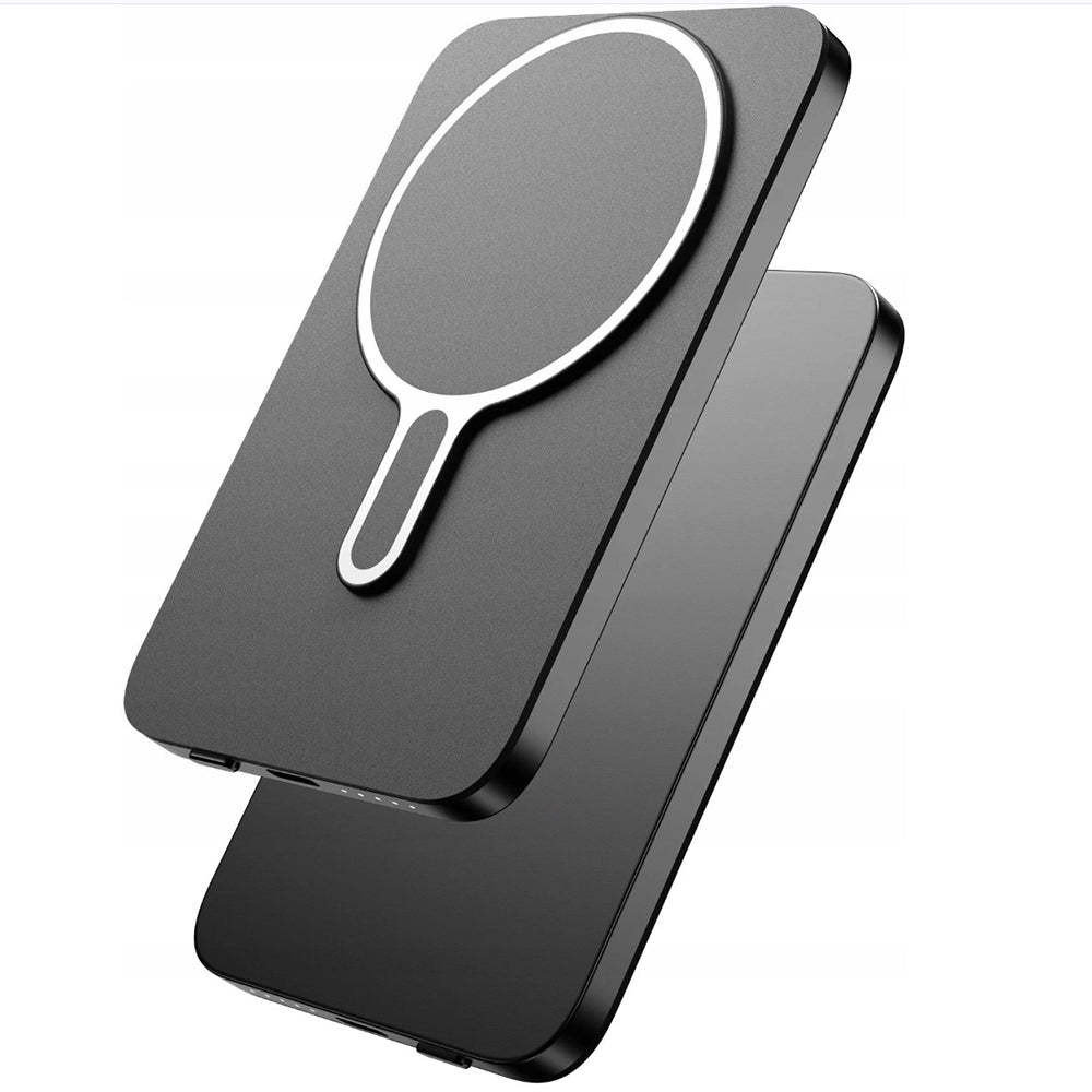 Vezeték nélküli külső akkumulátor 3MK MagSnap Go, 5000mAh, 20W, PD + FQI, 1 x QI - 1 x USB-C, Szürke