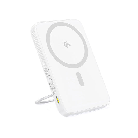Baseus PicoGo külső vezeték nélküli akkumulátor, 5000mAh, 20W, PD + FQI, 1 x QI - 1 x USB-C, Fehér P10076800213-01