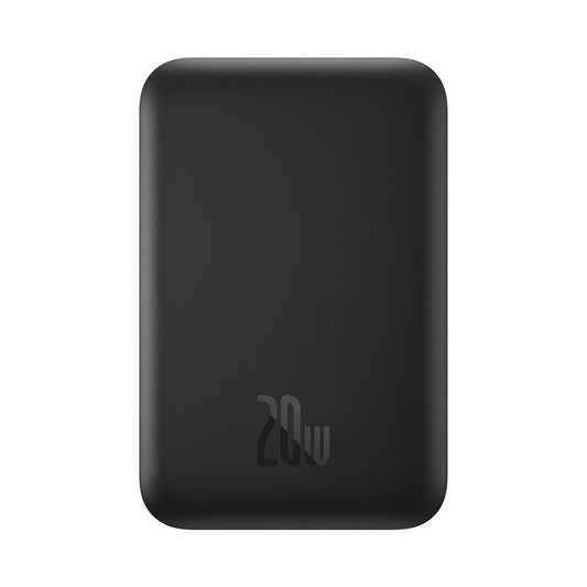 Baseus Mini Air külső vezeték nélküli akkumulátor, 6000mAh, 20W, PD + FQI, 1 x QI - 1 x USB-C, Fekete P10059002113-00