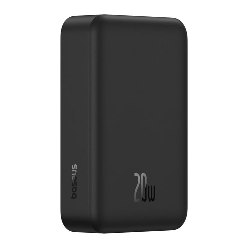 Baseus EnerFill FM41 vezeték nélküli külső akkumulátor, 20000mAh, 20W, PD - FQI, 1 x QI - 1 x USB-C, fekete E0027U00