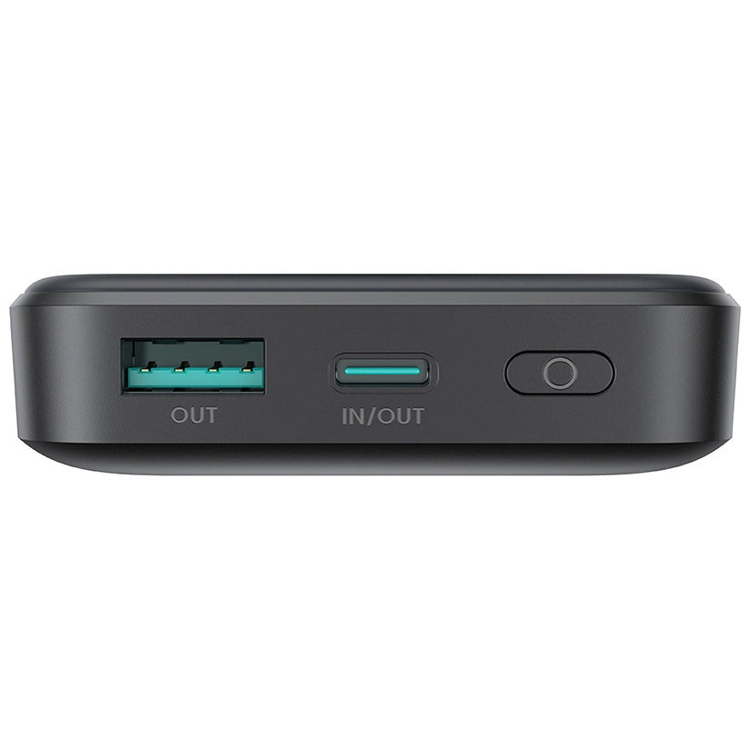 Joyroom JR-W020 vezeték nélküli külső akkumulátor, 10000mAh, 20W, QC + PD + FQI, 1 x QI - 1 x USB-A - 1 x USB-C, Fekete