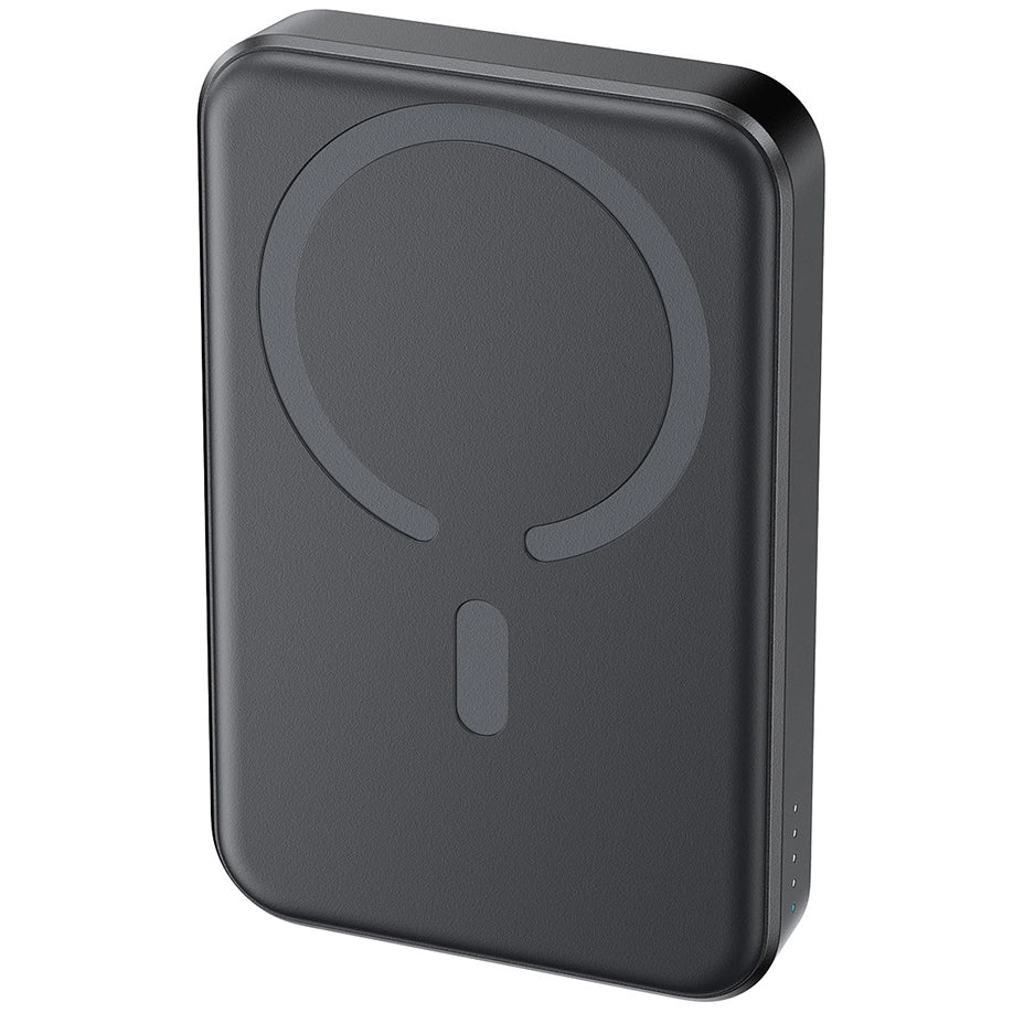 Joyroom JR-W020 vezeték nélküli külső akkumulátor, 10000mAh, 20W, QC + PD + FQI, 1 x QI - 1 x USB-A - 1 x USB-C, Fekete