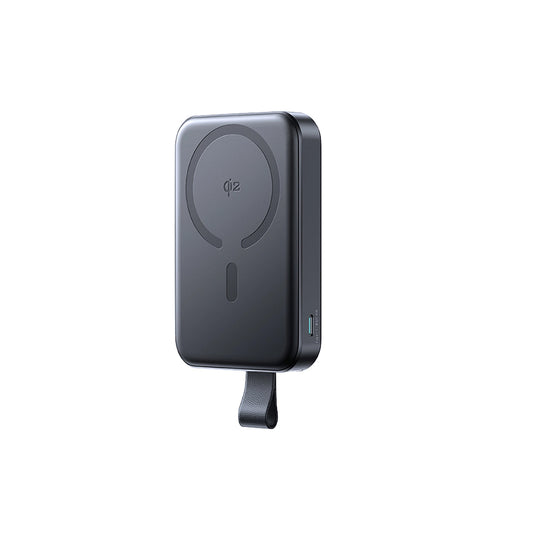 Joyroom JR-PBM11 vezeték nélküli külső akkumulátor, 10000mAh, 22.5W, QC + PD + FQI, 1 x QI - 1 x USB-A - 1 x USB-C, Fekete