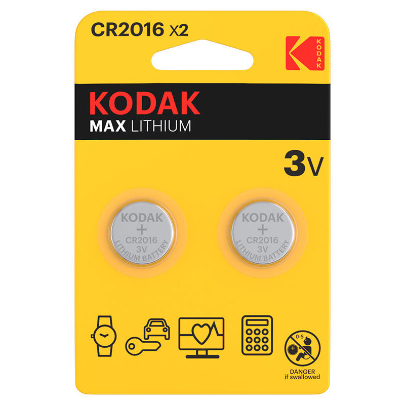 Kodak Max elem, CR2016, 2 darabos készlet