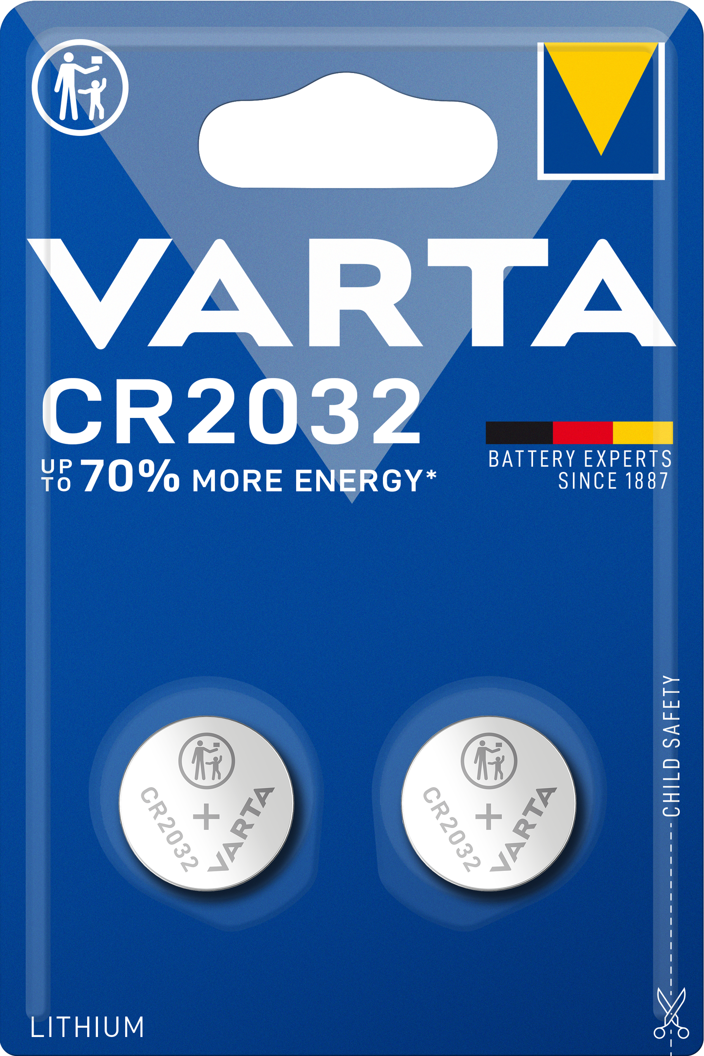 Varta elemek, CR2032, 2 darabos készlet