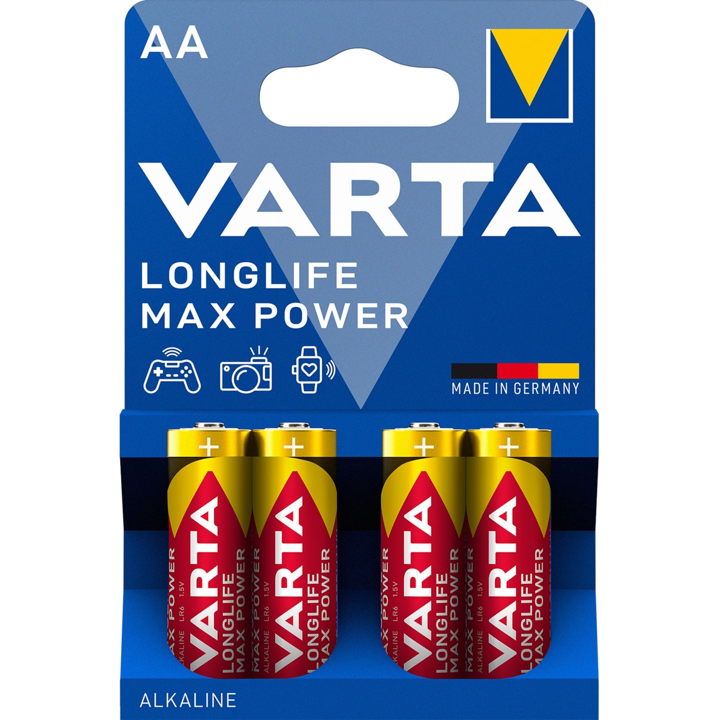Varta Longlife Max Power 4706 elem, AA / LR6, 4 darabos készlet
