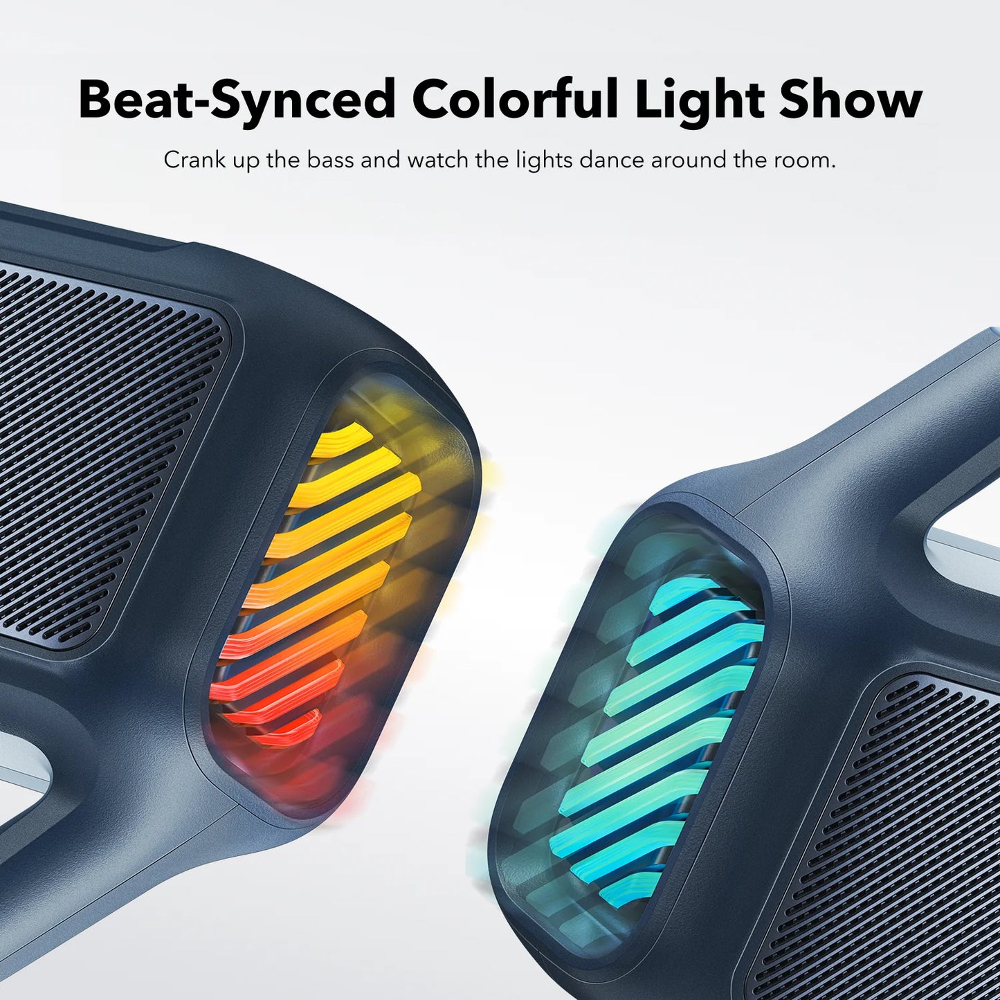 Anker SoundCore Boom 2 hordozható Bluetooth hangszóró, 80W, TWS, RGB, vízálló, kék A3138031