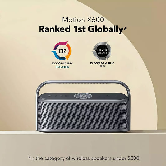 Anker SoundCore Motion X600 Bluetooth hordozható hangszóró, 50W, vízálló, fekete A3130011