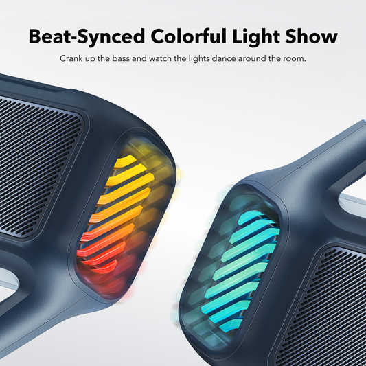Anker SoundCore Boom 2 Új Verzió Bluetooth Hordozható Hangszóró, 80W, TWS, RGB, Vízálló, Kék A3138032