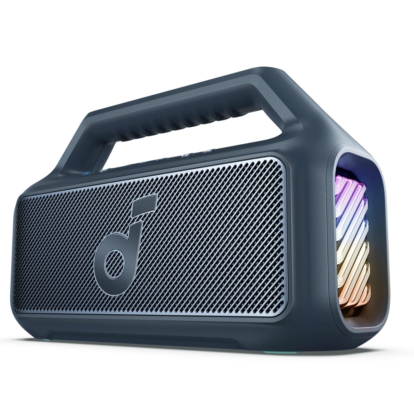 Anker SoundCore Boom 2 hordozható Bluetooth hangszóró, 80W, TWS, RGB, vízálló, kék A3138031