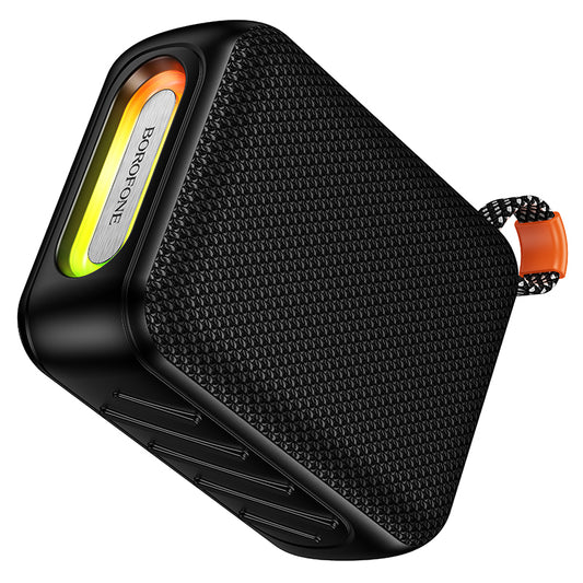 Borofone BR106 Felicitous hordozható Bluetooth hangszóró, 8 W, TWS, RGB, fekete