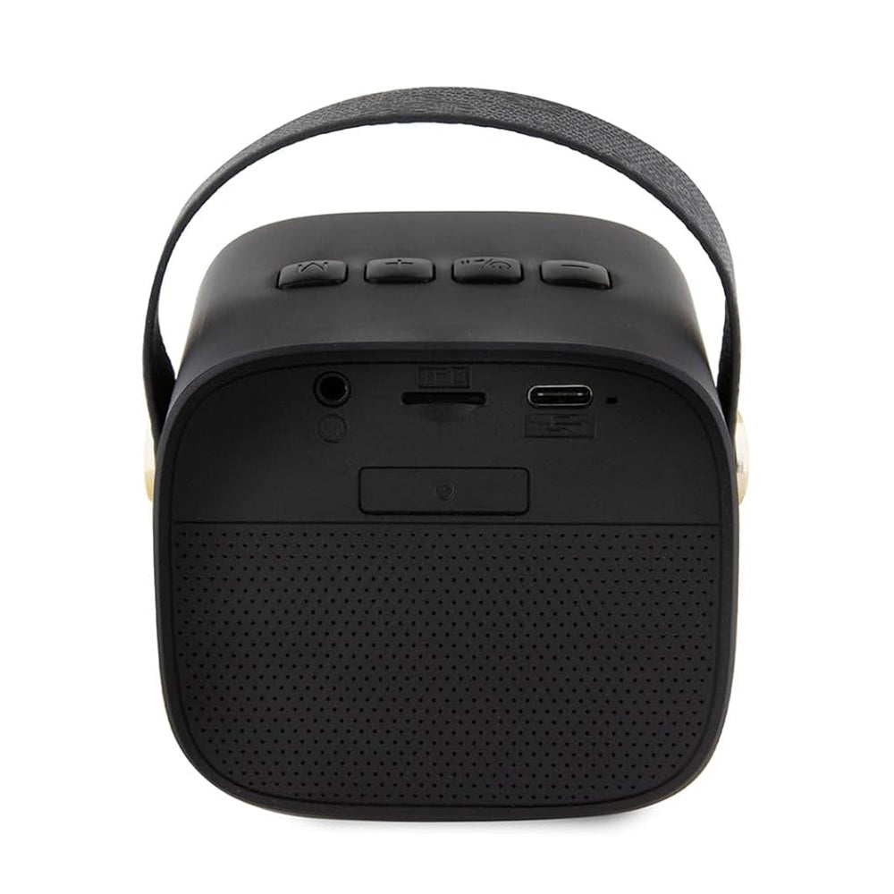 Guess 4G Script Logo hordozható Bluetooth hangszóró, 5W, fekete