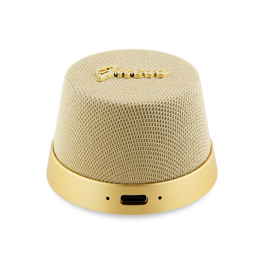 Hordozható Bluetooth Hangszóró Guess Mágneses Állványos Fém Kivitel, 3W, Arany