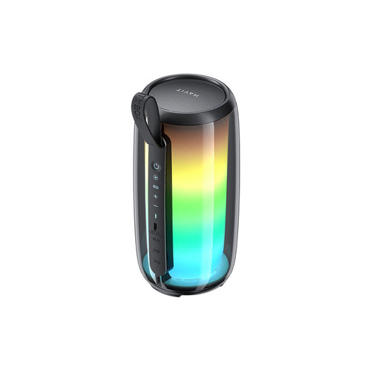 HAVIT SK879BT hordozható Bluetooth hangszóró, 8W, RGB, vízálló, fekete