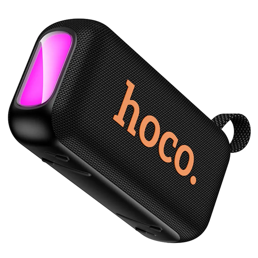 HOCO HC32 hordozható Bluetooth hangszóró, 2 x 10W, TWS, RGB, fekete