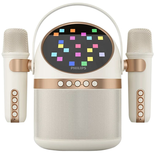 Philips hordozható Bluetooth hangszóró, 10W, Karaoke, Bézs TAS2509WT/00