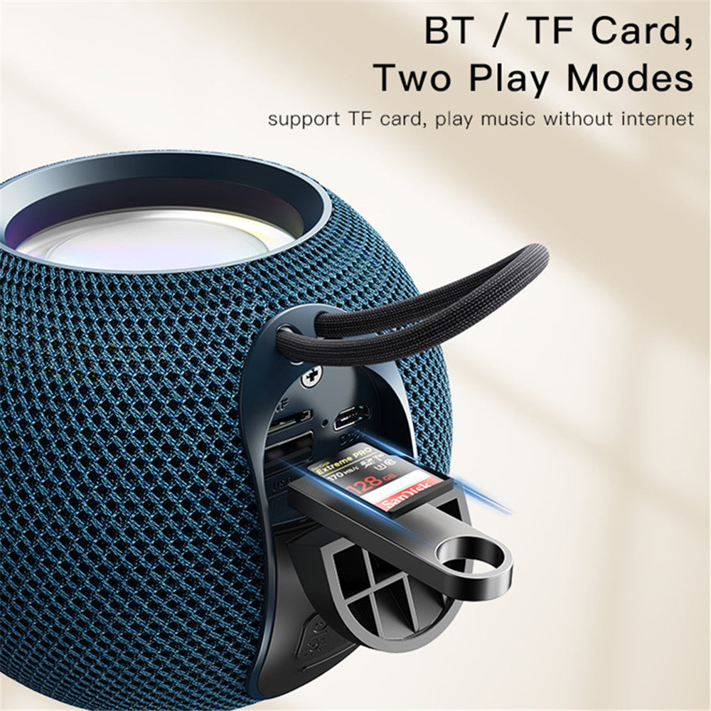 Hordozható Bluetooth Hangszóró Yesido YSW13, 5W, RGB, Kék
