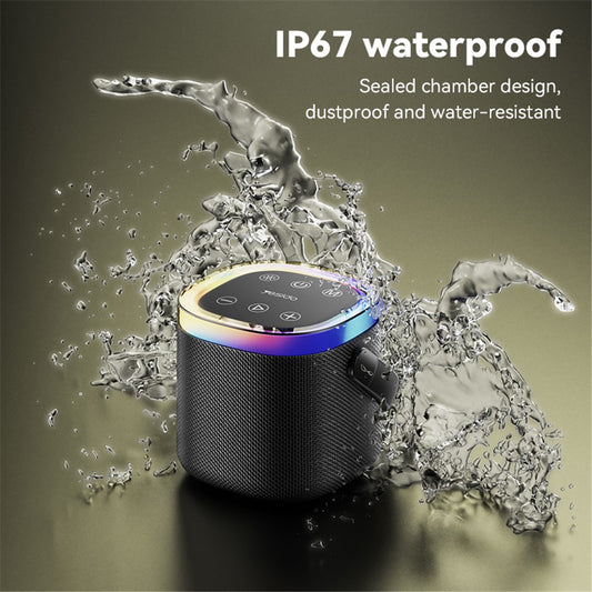 Hordozható Bluetooth Hangszóró Yesido YSW25, 5W, RGB, Fekete