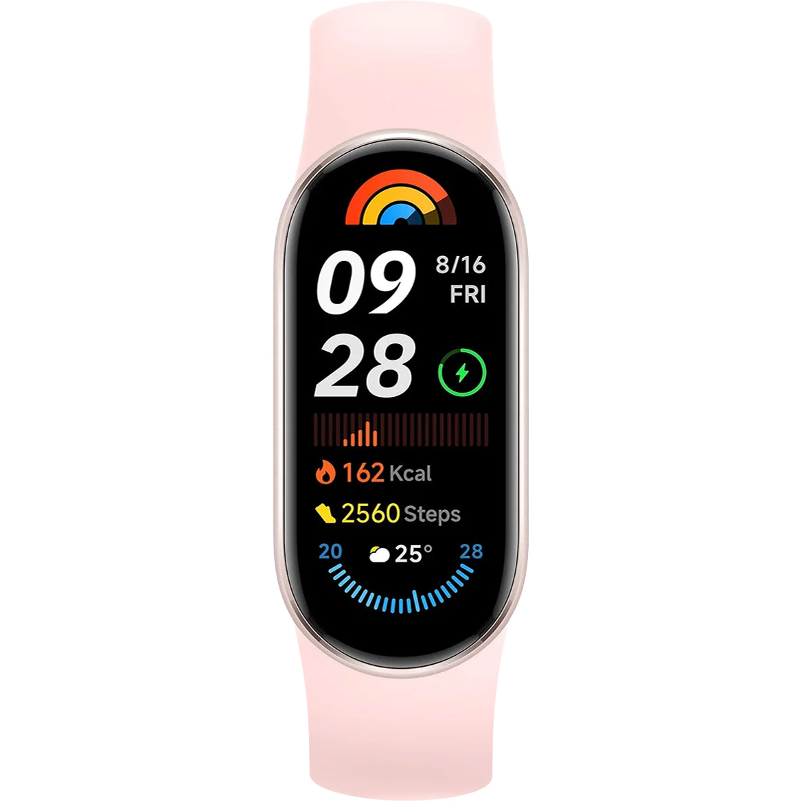 Xiaomi Mi Smart Band 9 fitnesz karkötő, rózsaszín BHR8345GL
