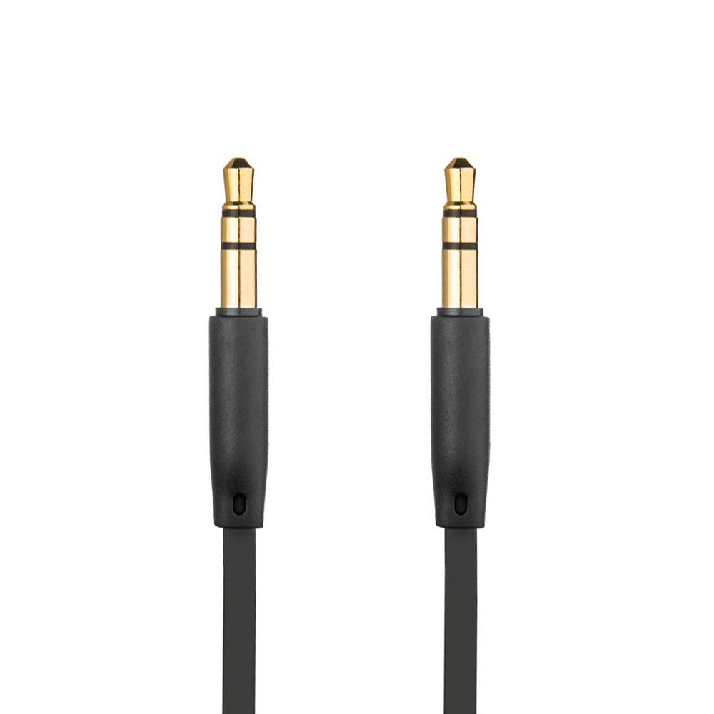 Audio kábel 3.5mm - 3.5mm Fixed, 1m, Fekete
