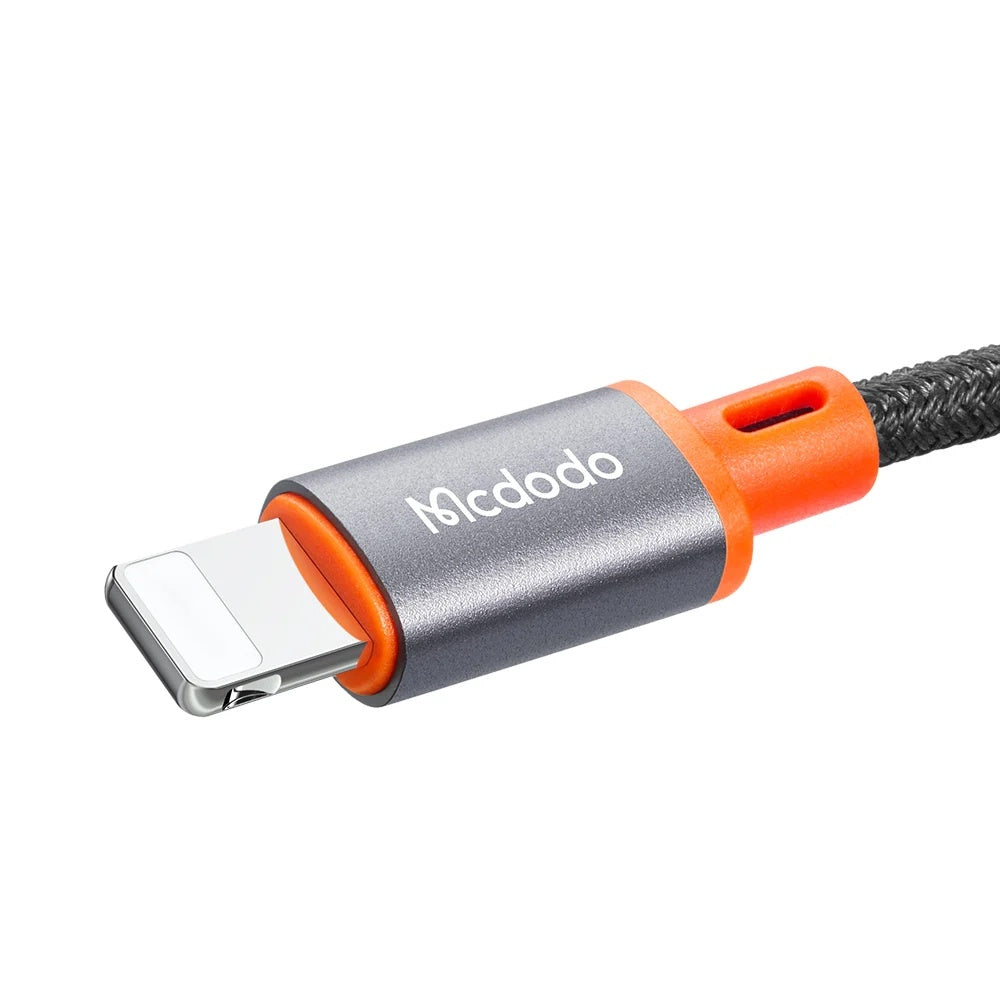 Lightning - 3.5mm McDodo CA-0890 audio kábel, 1.8m, Fekete
