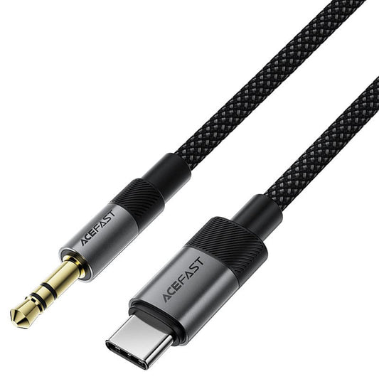 Audio kábel USB-C - 3.5mm Acefast J11, 1m, Fekete