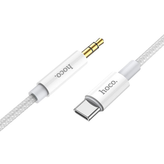 Audio kábel USB-C - 3.5mm HOCO UPA19, 1m, Ezüst