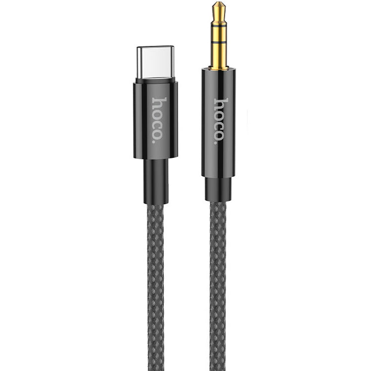 Audio kábel USB-C - 3.5mm HOCO UPA19, 1m, Fekete