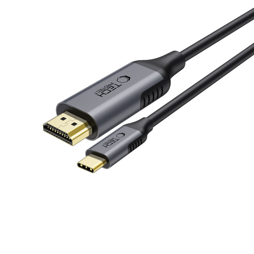 USB-C - HDMI Tech-Protect Ultraboost audio és videó kábel, 1.8m, Fekete