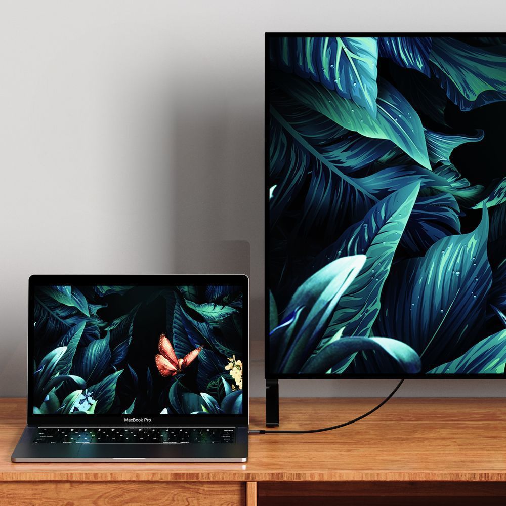 USB-C - HDMI Tech-Protect Ultraboost audio és videó kábel, 1.8m, Fekete