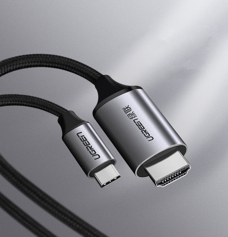 UGREEN MM142 USB-C - HDMI Audio és Videó Kábel, 1.5m, Fekete