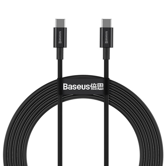 USB-C adat- és töltőkábel - USB-C Baseus Superior sorozat, 100W, 1m, fekete CATYS-B01